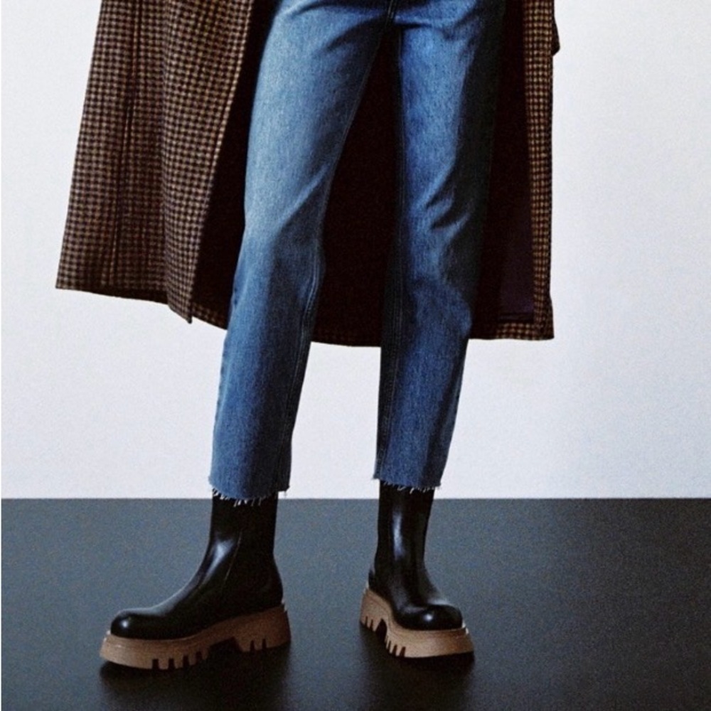 Zara leather boots